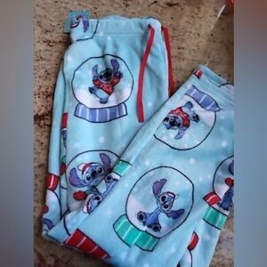 Christmas Stitch Snow-globe Christmas Plush Pants Size XL NWT
